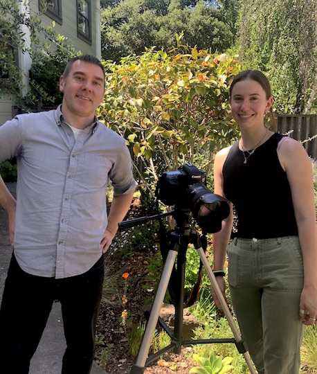 John Kamp of Prairieform and recently Wesleyan graduate Rebecca Kerr, who worked as our production assistant on the Maximum Walk and Roll Video.